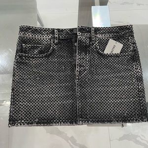 Balenciaga 
Low waist mini skirt with rhinestones 
Retail $2,050
Size 38